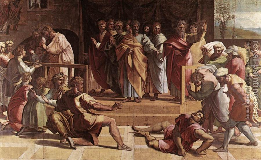 Raphael : The Death of Ananias